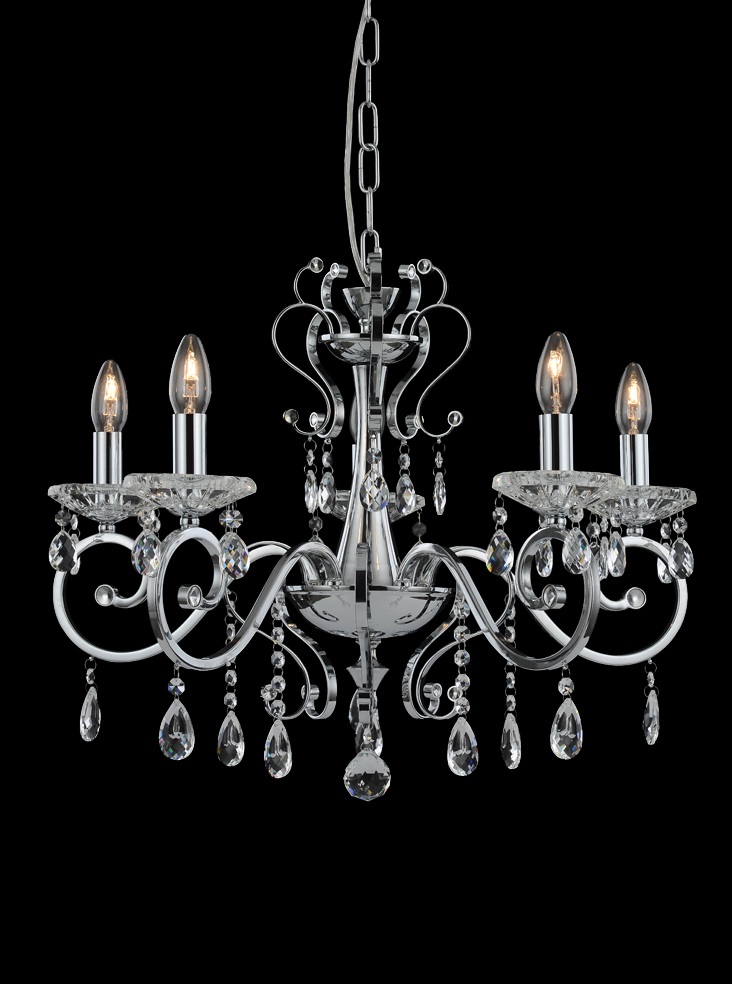 Damask 5 light Fitting