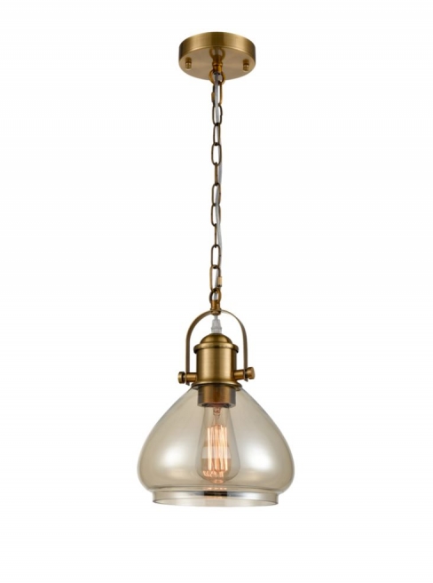  Vista Amber Glass  Pendant
